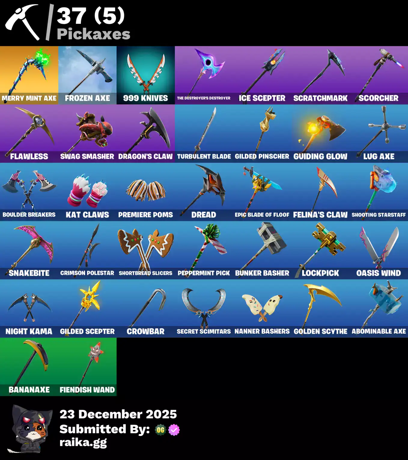 Quality Fortnite skins bundle for sale with popular characters and rare items.