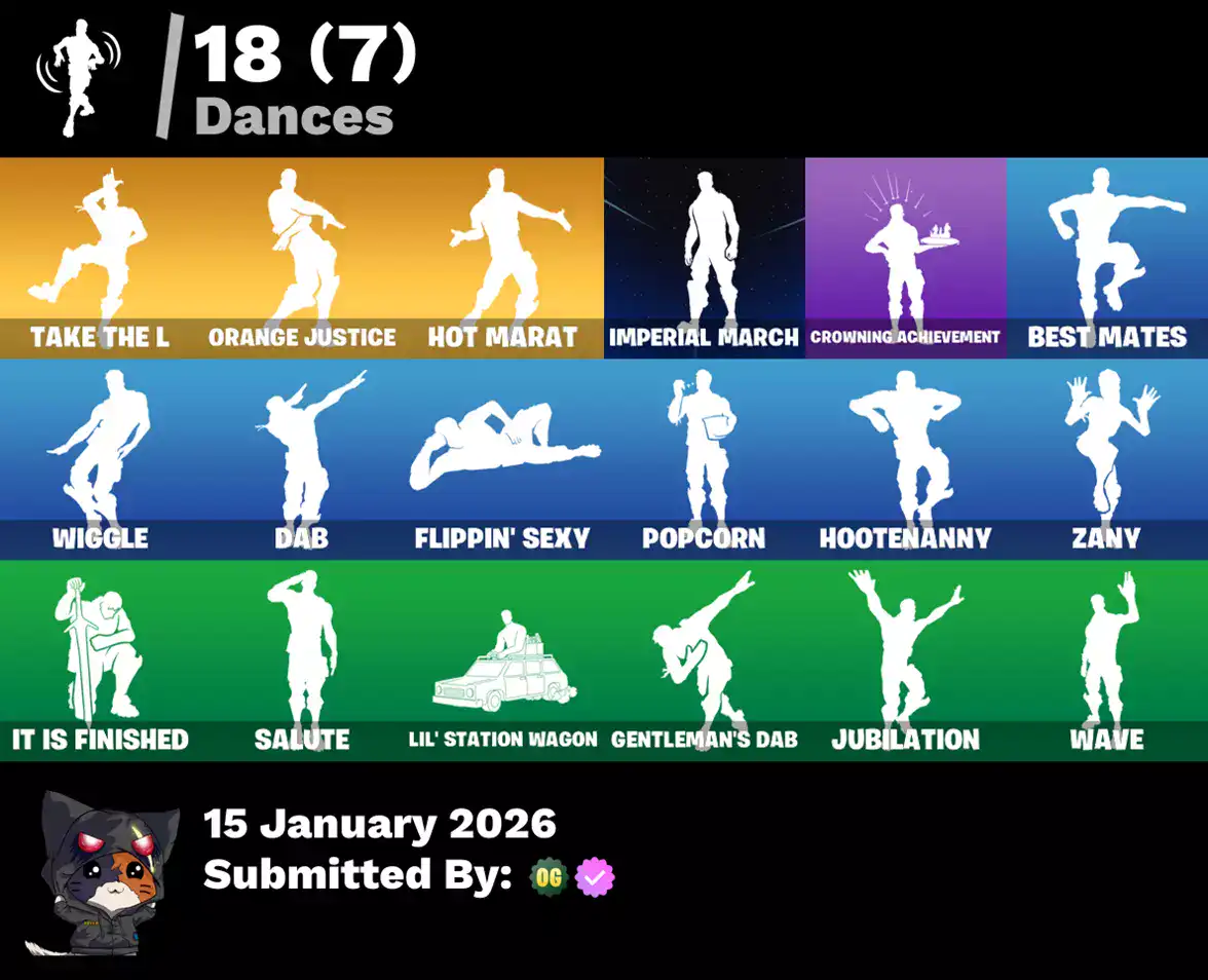 Fortnite account with popular skins including Blue Squire, Rogue Agent, Carbide, Rex, Dark Voyager,.