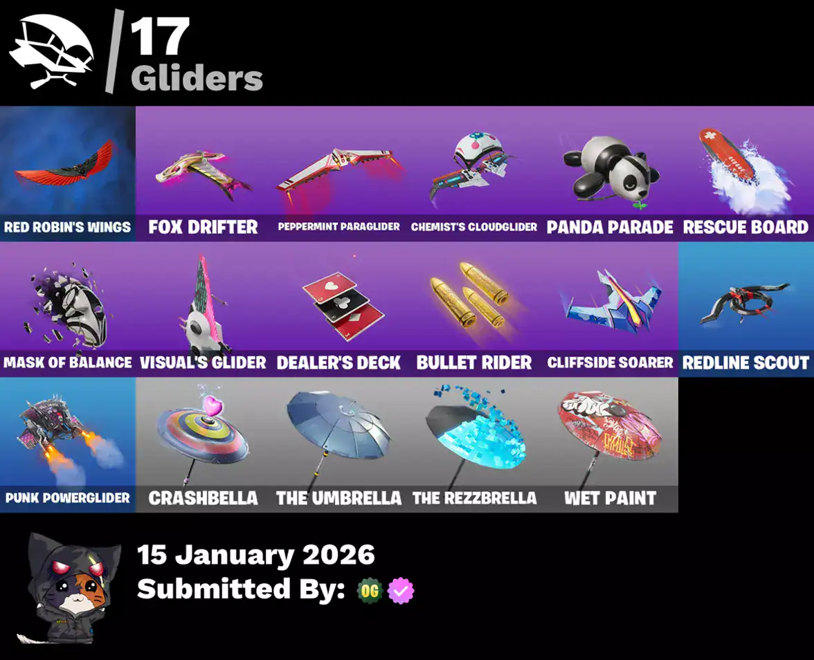 Quality Fortnite skins and gliders for PC players, including Blue Squire, Carbide, and more. Perfect.