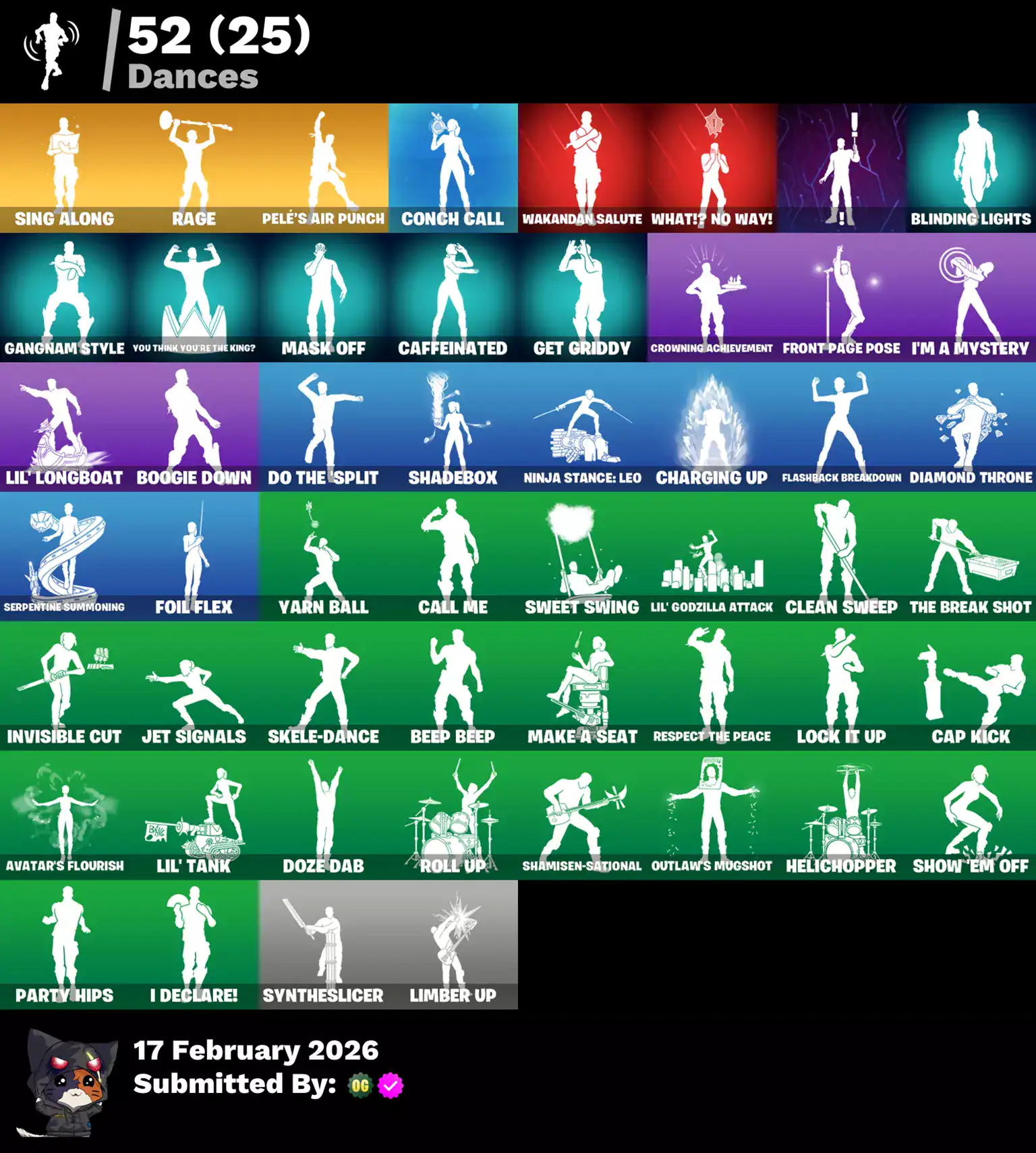 Fortnite skins Travis Scott, Cloud Striker, Subzero Cryptic, Lina Scorch, Trilogy, Prodigy, Valeria,.