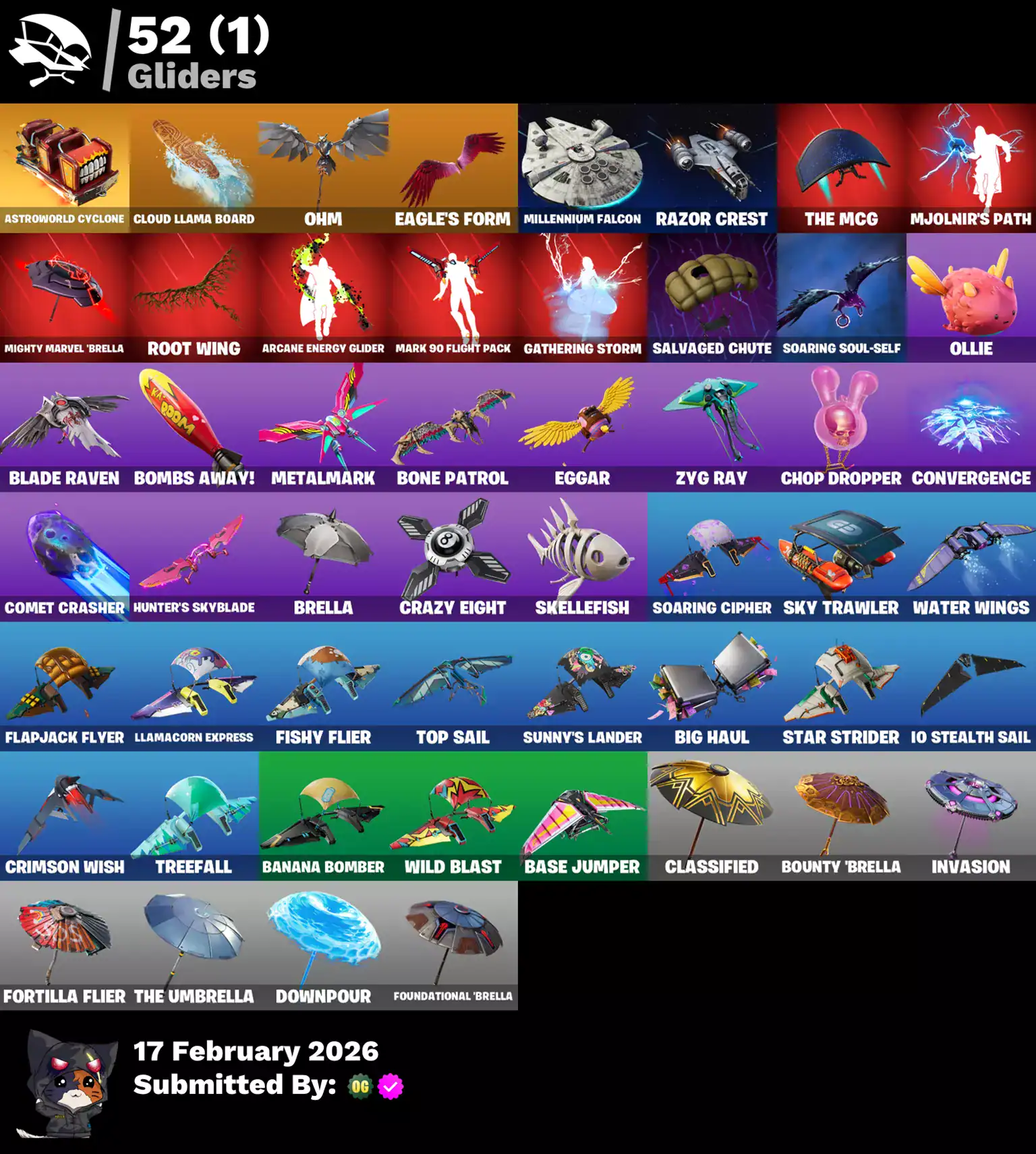 Fortnite skins including Rogue Spider Knight, Gold Midas, and Eternal Knight.